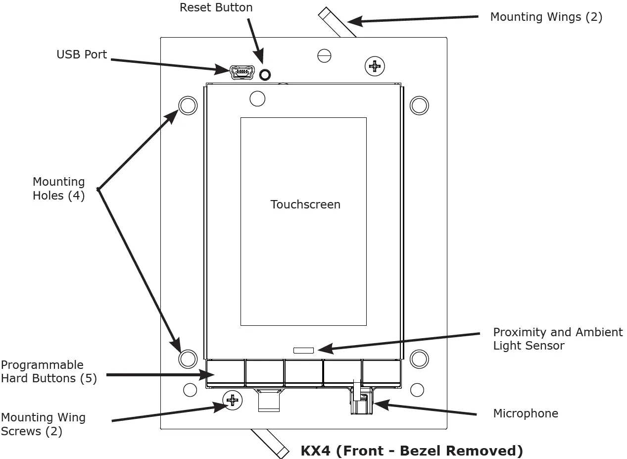 RTI KX4 4 Inch Advanced In-Wall Controller 03