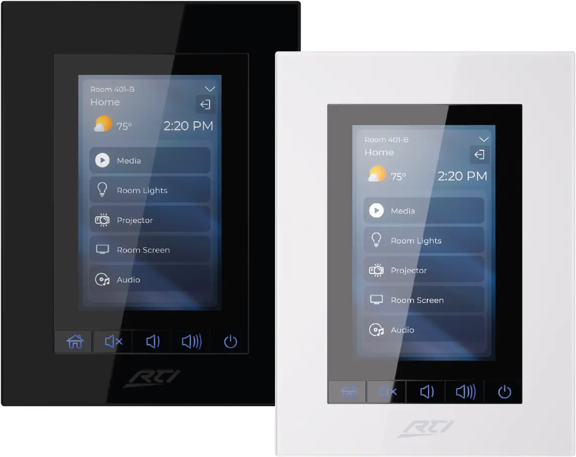 RTI KX4 4 Inch Advanced In-Wall Controller Product Image