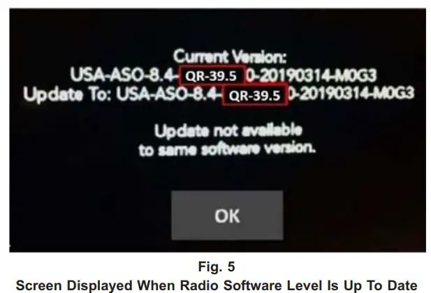 STELLANTIS UAQ Radio Software Level Screen User Manual - Fig. 5