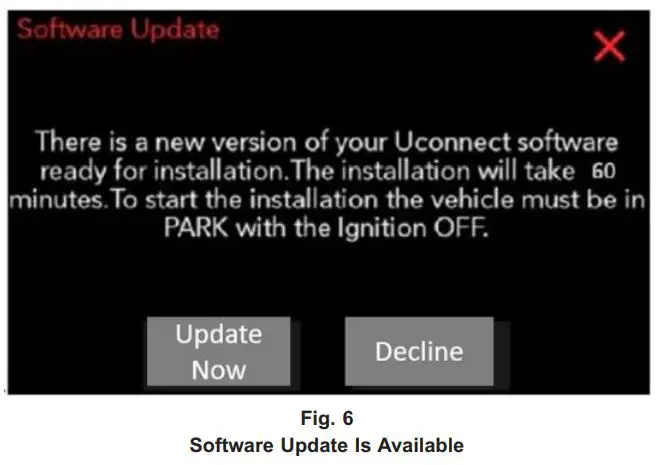 STELLANTIS UAQ Radio Software Level Screen User Manual - Fig. 6
