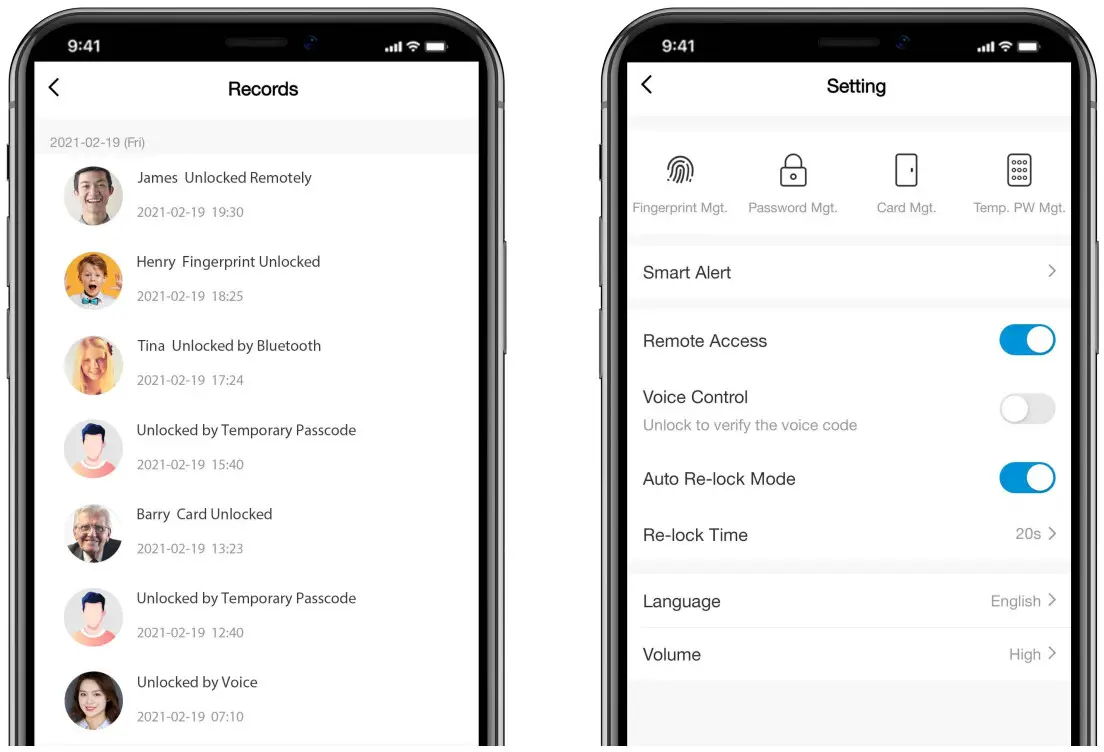 ZKTeco ML100 Wi Fi Enabled Fingerprint Smart Lock - Mobile Application 3