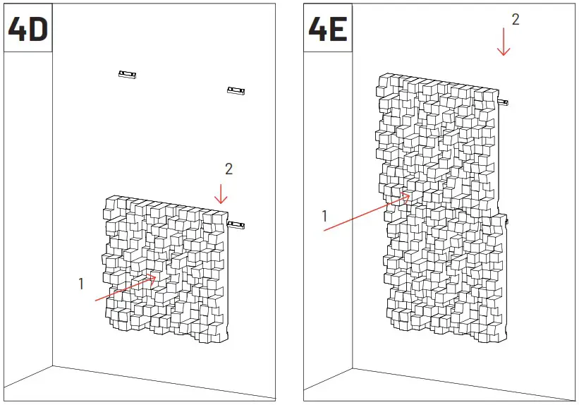 VICOUSTIC DC3 Multifuser Black - Vertical Installation 2