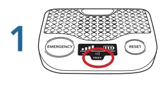 MobileHelp Classic In-Home Wireless System - button
