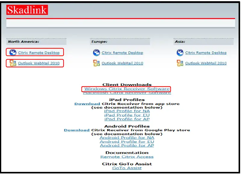 Skadlink-Citrix-Remote –Pc