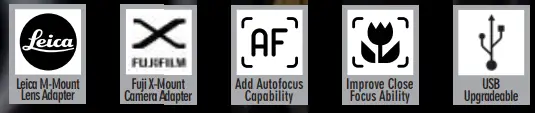 FOTODIOX LM FXRF PRN Autofocus Lens Mount Adapter - Icon