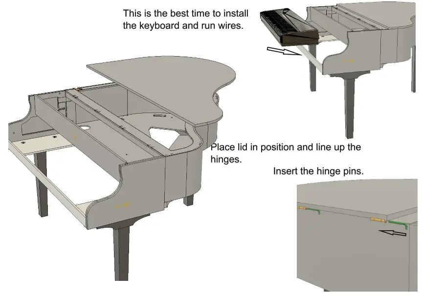 Keyhole 50 TurnKey Piano Shell - instructions 5
