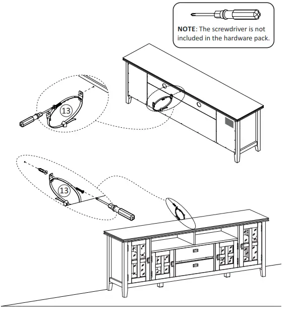 Furniture Tip Over Restraint Assembly