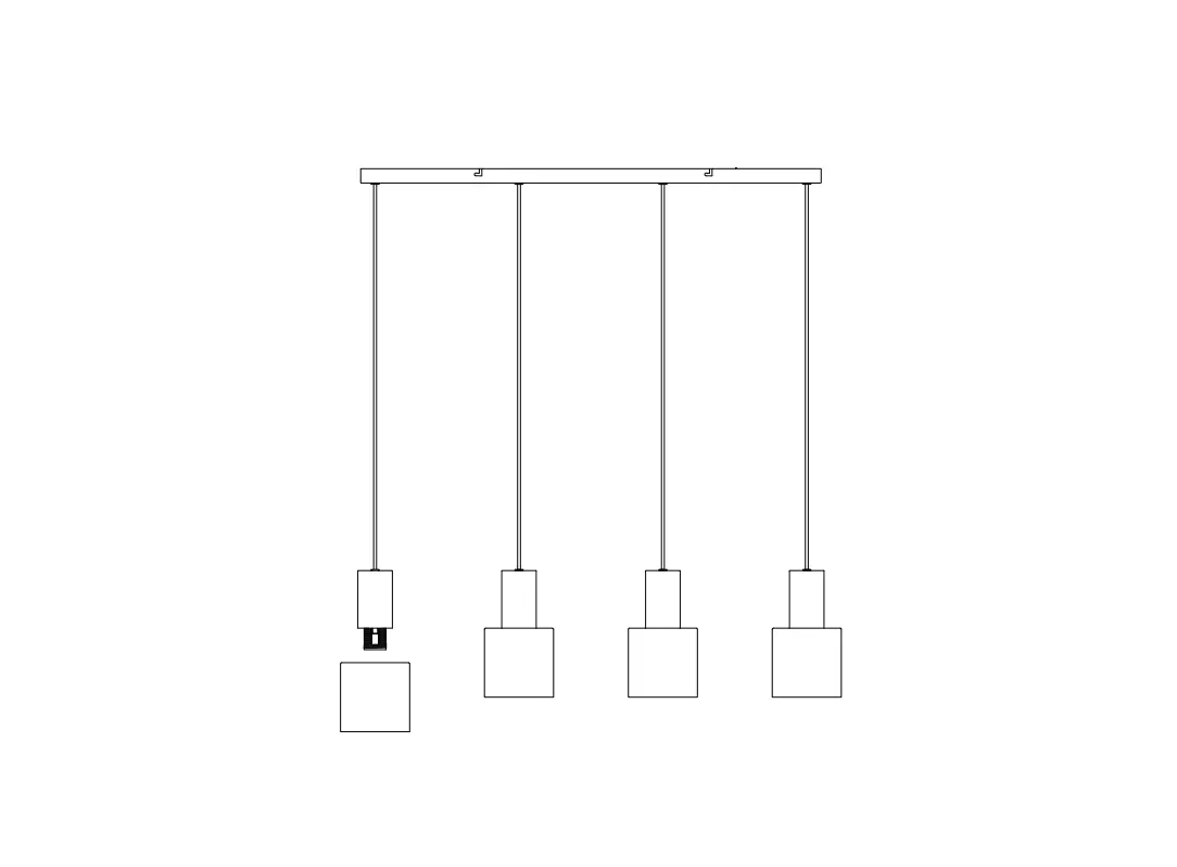 Trio 319400417 Agudo Ceiling Light Rail Multi-coloured 4 Lights Instruction Manual