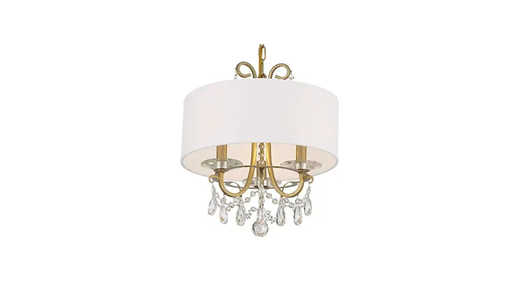 Crystorama 6623-vg-cl-mwp Othello Three Light Chandelier Instruction Manual