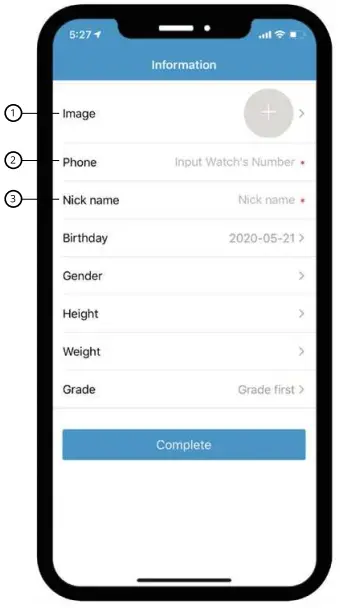 Registering the Watch into the App