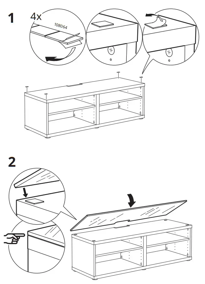 IKEA 802.953.00 BESTÅ TV Top Panel for TV - fig 2