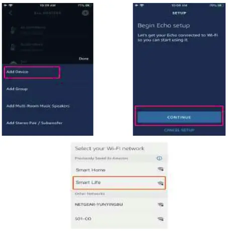 Enter Smart Life Skill in Alexa APP
