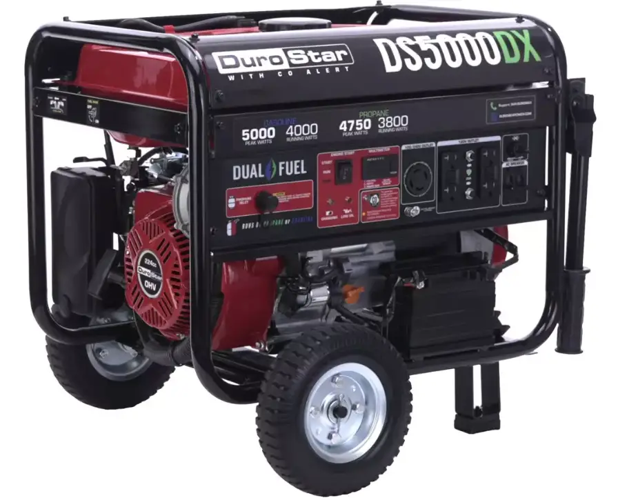 DuroStar DS5000DX 5000W Dual Fuel Generator