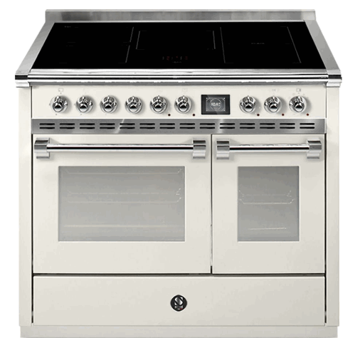 Steel AQ10SF-5FI-NA-C Ascot 100cm Nuvola with Chrome Trim Induction Freestanding Cooker