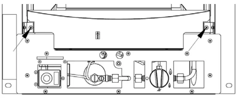 bemodern BM-05XXX1 Full Depth HE Gas Fire - screws