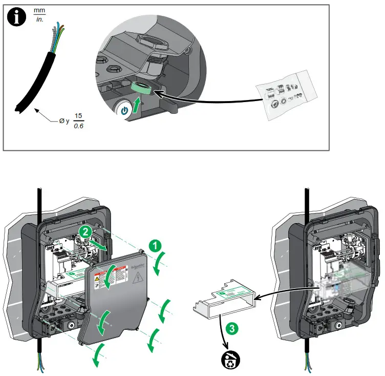 Schneider Electric EVB1A22P EVlink Smart Wallbox - Diogram8