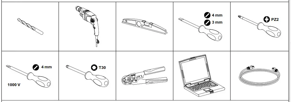 Schneider Electric EVB1A22P EVlink Smart Wallbox - Tools