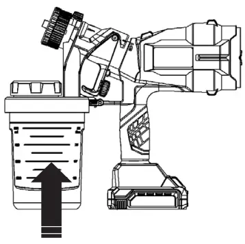 NORDIC SG L0118 18V Cordless Spray Gun - Figure 1
