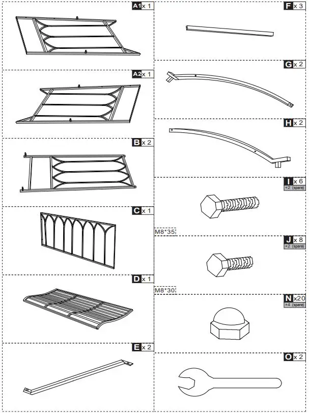 Outsunny 84B-245 Garden Chairs-fig2