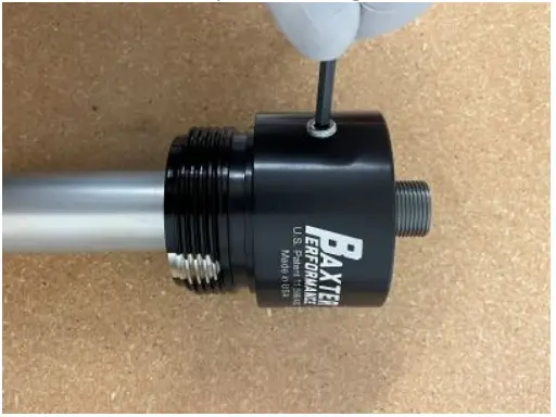 BAXTER PERFORMANCE MS-101-BK Spin-On Oil Filter Adapter Cartridge - port and tighten