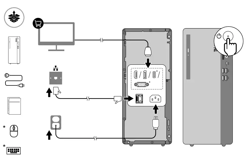 Lenovo M70t Gen 3 ThinkCentre Tower Desktop -