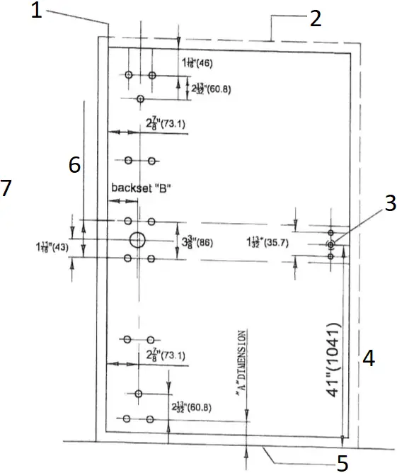Tell Manufacturing 7400 Series Surface Vertical Rod b1