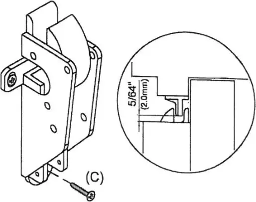 Tell Manufacturing 7400 Series Surface Vertical Rod c2