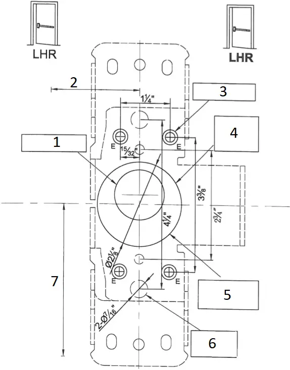 Tell Manufacturing 7400 Series Surface Vertical Rod e1