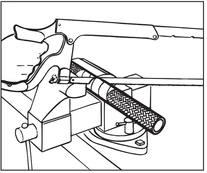 Danfoss AQP Teflon Racing Hose - step 1