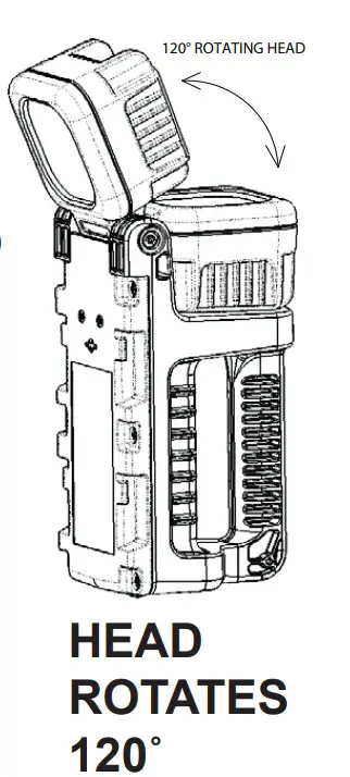 PELI 9415Z0 Rechargeable Flashlight - HEAD