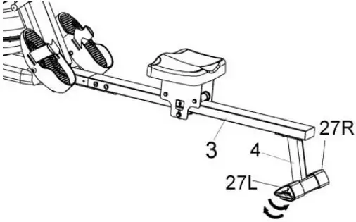 SUNNY HEALTH FITNESS SF RW5713 Smart Obsidian Surge 500 Meter Water Rowing Machine - Slide Rail