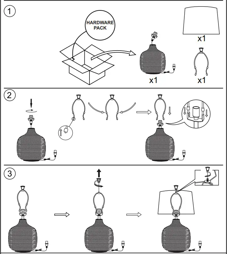 Ashley L207304 Furniture Metal Table Lamp - fig
