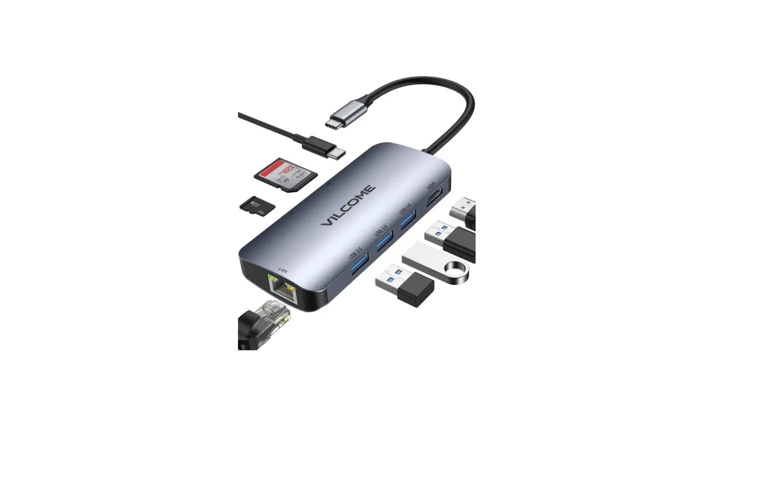 Vilcome 8 In 1 Usb Hub Adapter User Manual Vilcome 8 In 1 Usb Hub Adapter User Manual