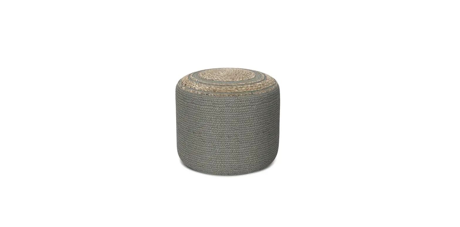 Simplihome Axcpf-54-dg Serena Round Braided Pouf Dove Instructions