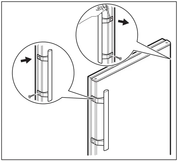 Installation of a door handle