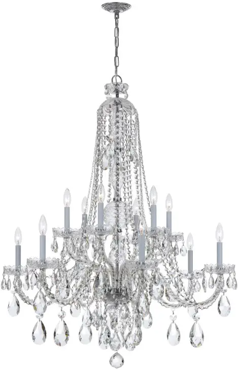 12 Light Crystal Chandelier