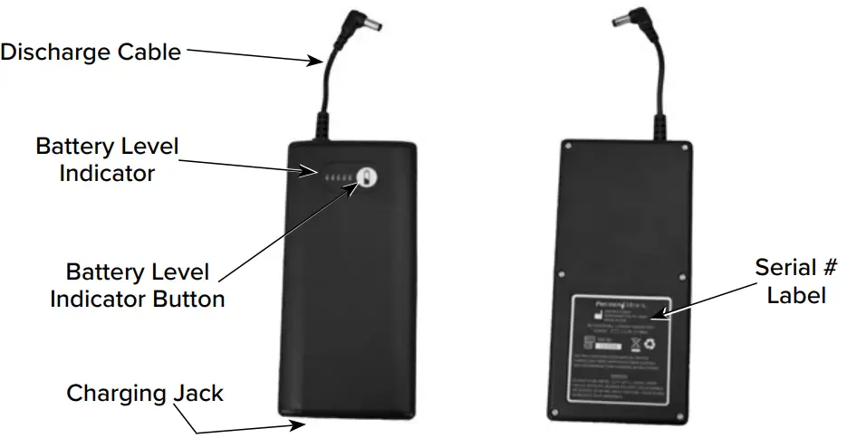Precision Medical 506760 External Lithium Ion Battery - Charging Jack