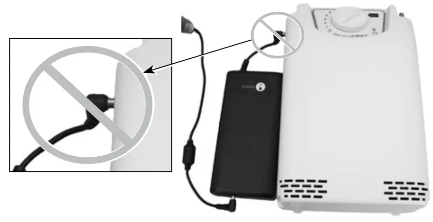 Precision Medical 506760 External Lithium Ion Battery -Charging
