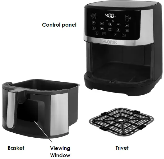 KALORIK- FT 52329 SS -7- Quart- Touchscreen -Air -Fryer- with- Window- 01
