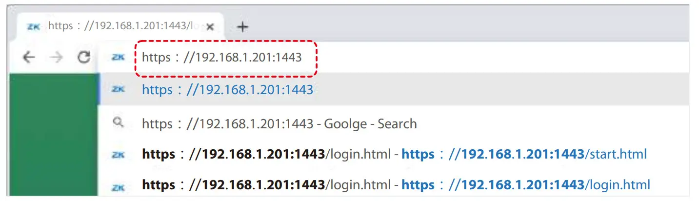 ZKTeco SC800 Touch Screen Access Control - WebServer