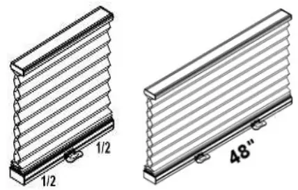 NORMAN N301182 4 Portrait Cordless Woven Honeycomb Shade - Shade Operation