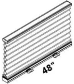 NORMAN N301182 4 Portrait Cordless Woven Honeycomb Shade - order width