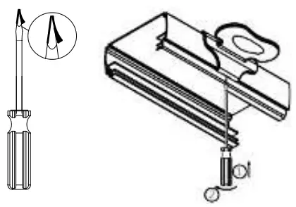 NORMAN N301182 4 Portrait Cordless Woven Honeycomb Shade - removing the handle