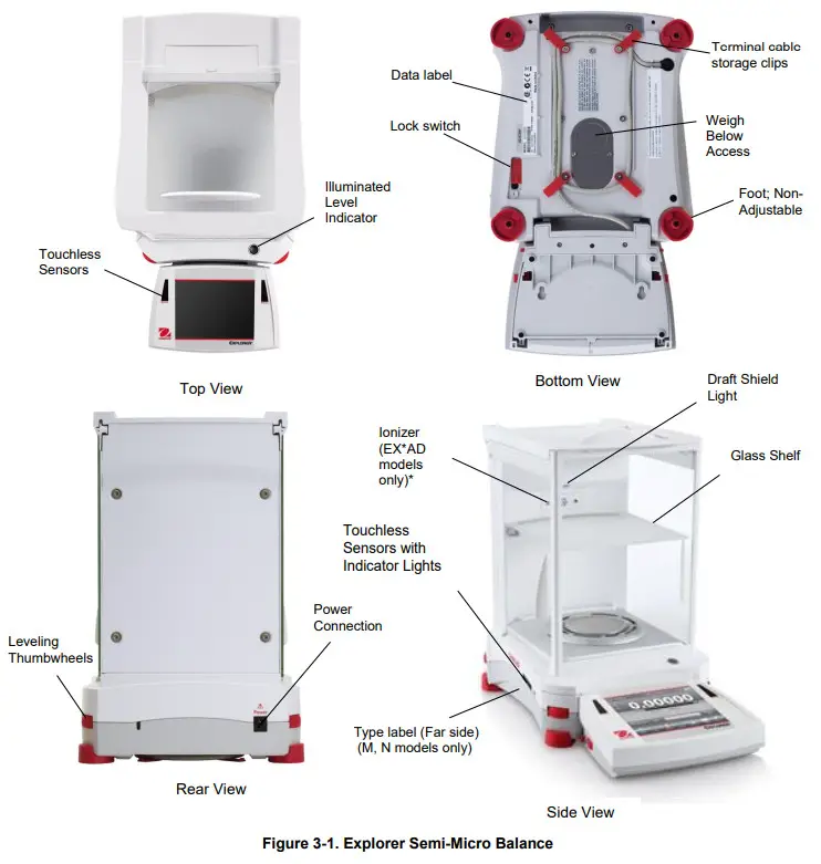 OHAUS 83021171 Explorer Semi Micro Balance - shown here 22