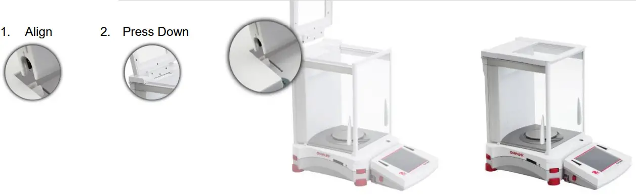 OHAUS 83021171 Explorer Semi Micro Balance - shown here 3