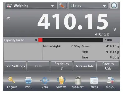 OHAUS 83021171 Explorer Semi Micro Balance - shown here 51