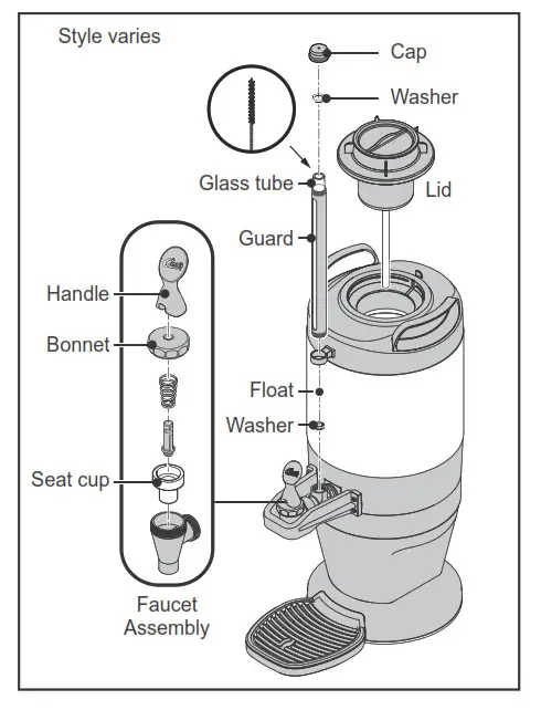 Curtis F-10073 1 and 1.5 Gallon Thermal Servers - Style varies