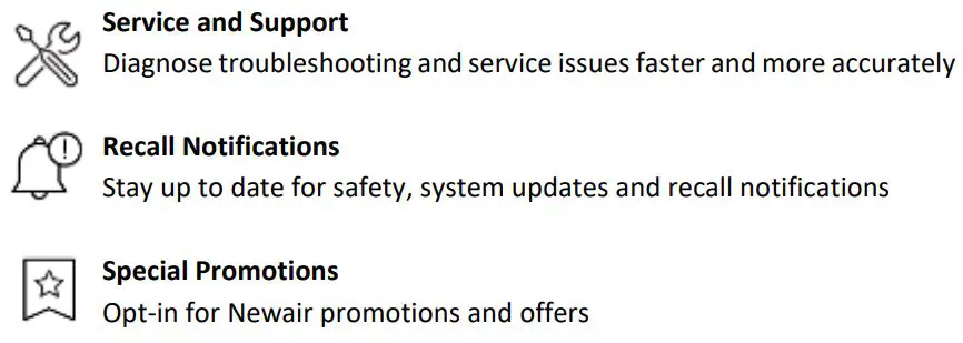 NewAir NEC1K6WH00 Portable Evaporative Cooler and Fan Owner's Manual - REGISTER YOUR PRODUCT ONLINE