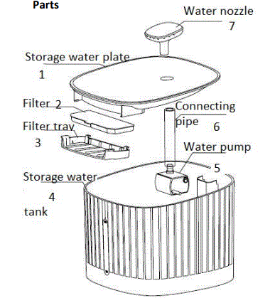 Clarsen-L443-Pet-Water-Fountain-fig-1