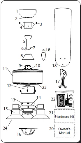 PROMINENCE HOME Sivan 52 Inch 50757 Ceiling Fan 01